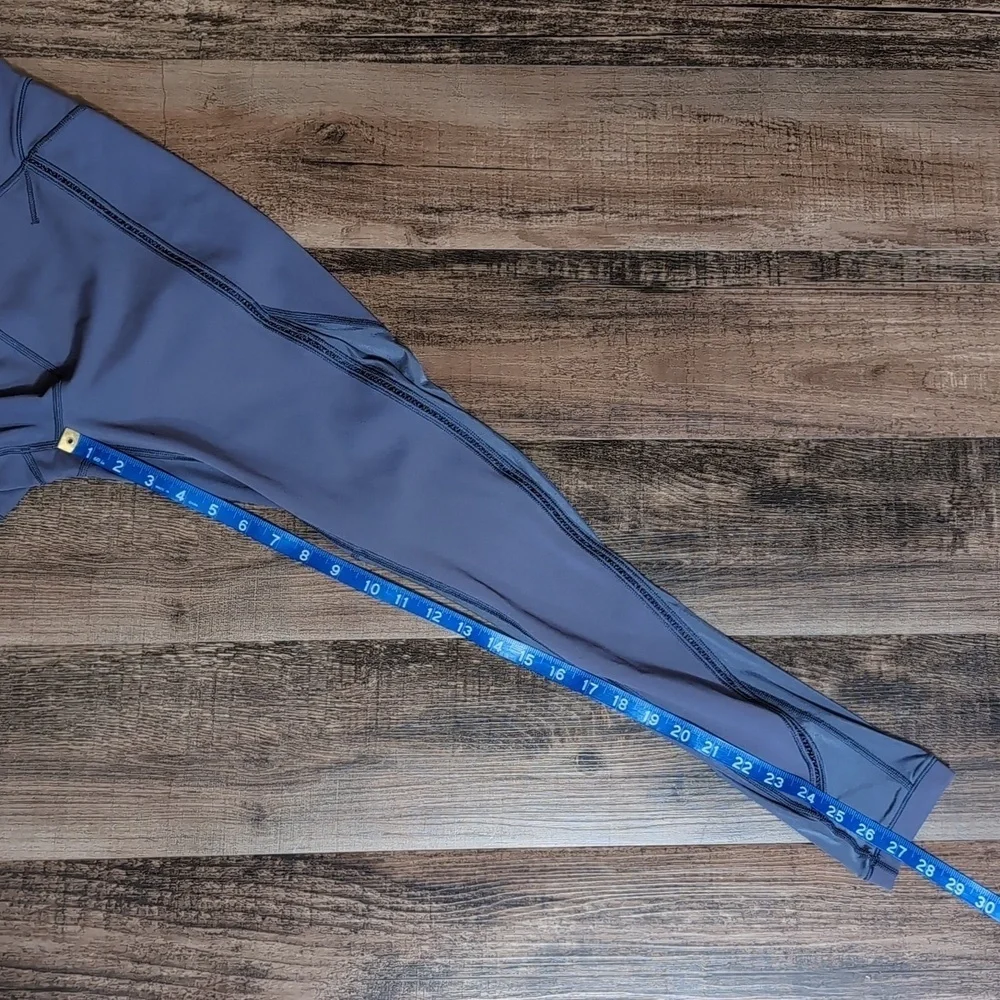 LULULEMON Sculpt It Tight 'Greyvy' (Purple-ish?) Semi-Sheer Panels Hi-Rise Sz 8